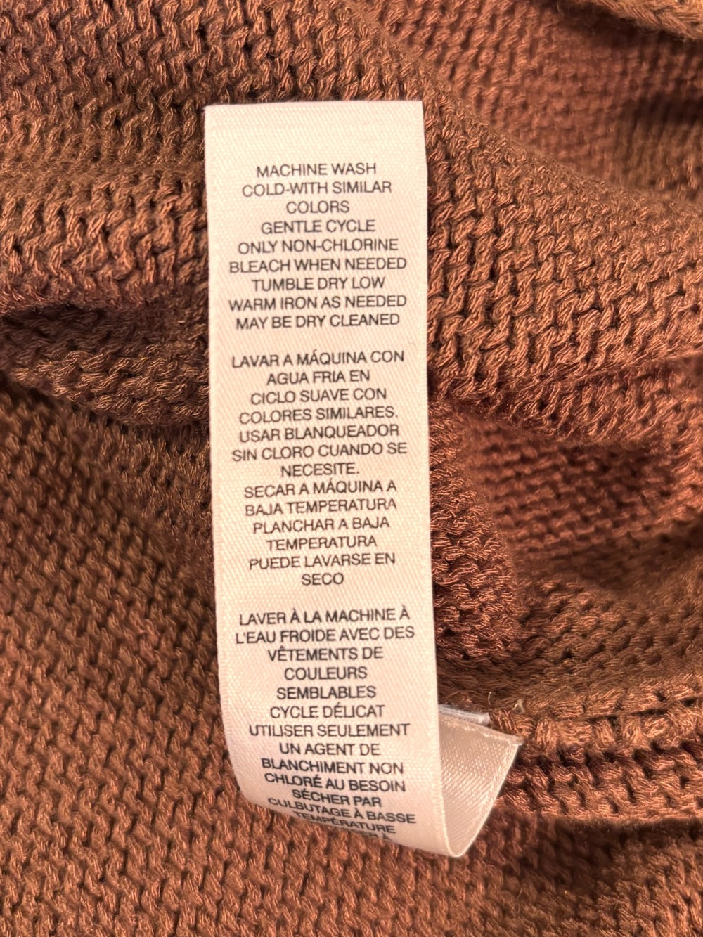 Chico’s Brown 3/4 Dolman sleeve sweater - Picture 8 of 8